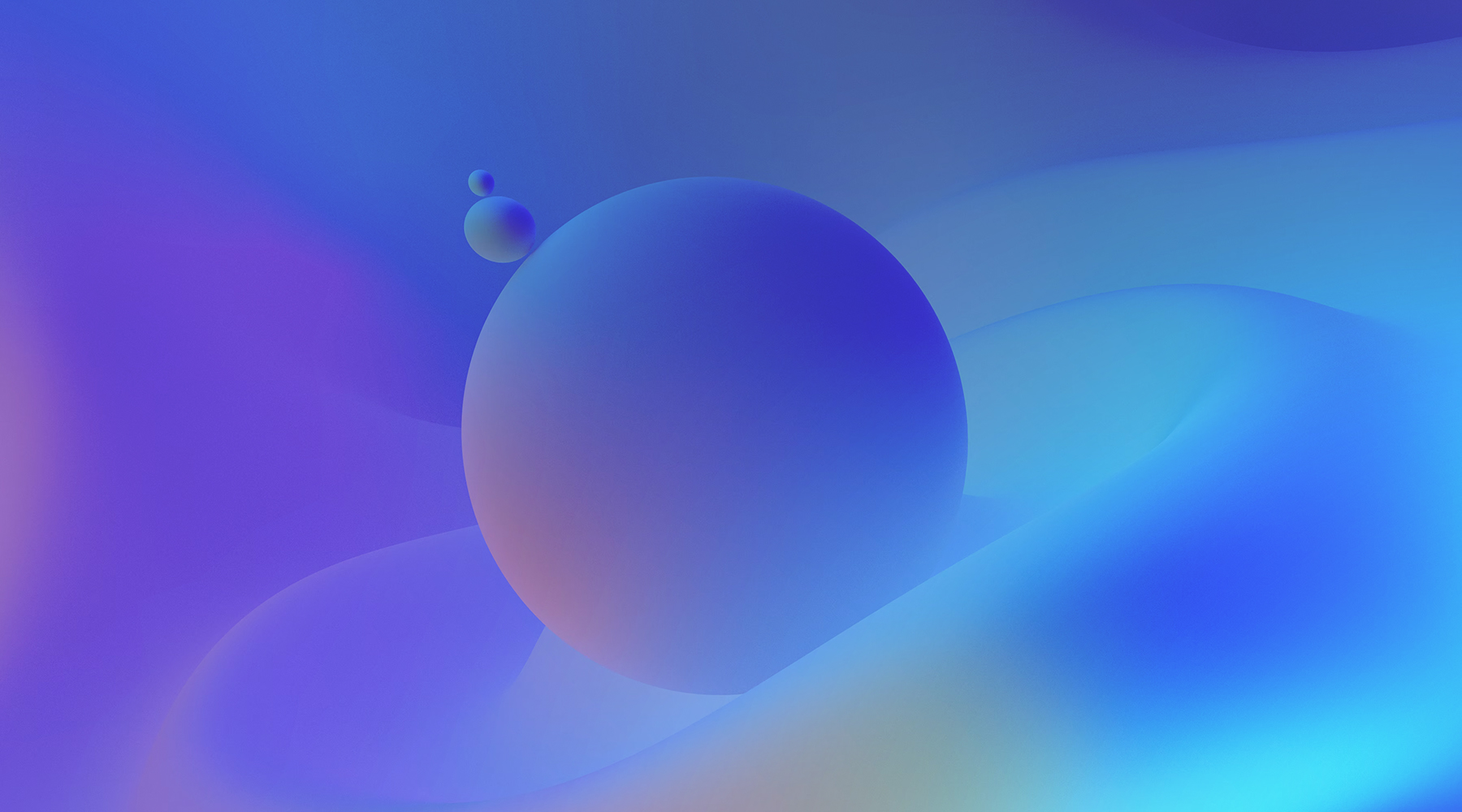 Abstract 3d sphere in blue and purple gradient