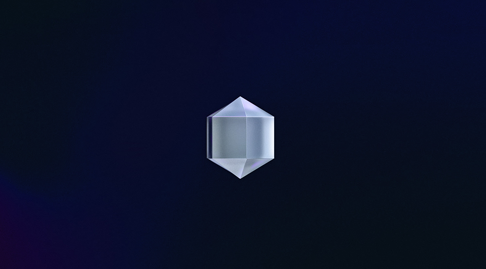 3d object resembling a diamond shape floating in space