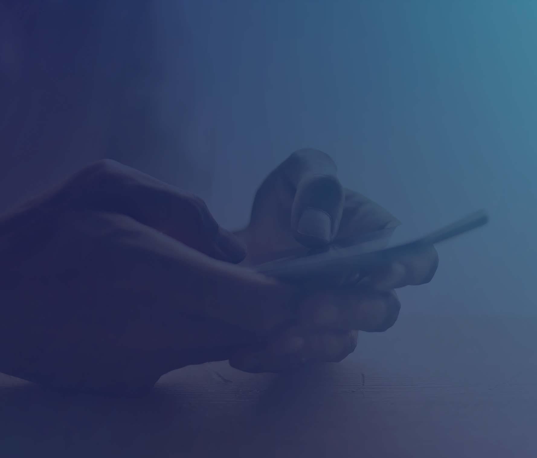 Person using a smart phone